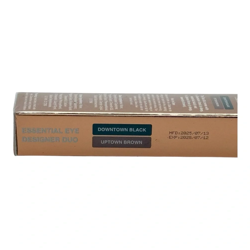 Bisha Essential Eye Designer Duo Liner in Downtown Black and uptown Brown